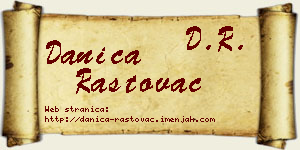 Danica Rastovac vizit kartica